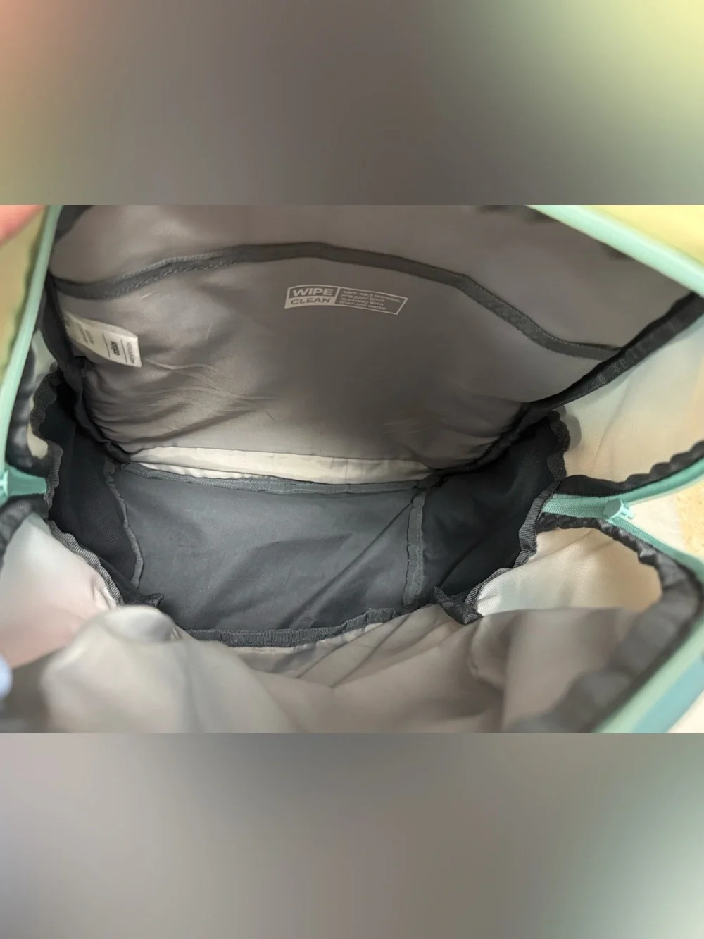 adidas Pastel Rainbow Gradient Backpack and Lunch bag set- Mint, Pink, Yellow - Picture 13 of 16